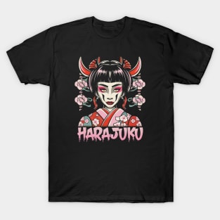 Harajuku Tokyo Geisha Girl T-Shirt